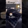 Меховой КПБ Mency Кубик MMENK05 цвет Чёрный